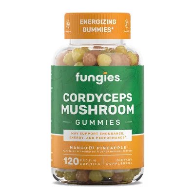 Fungies, Cordyceps Mushroom Gummies, Mango & Pineapple - 120 gummies