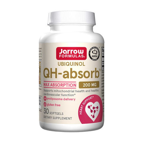 Jarrow Formulas, Ubiquinol QH-absorb, 200mg - 30 softgels