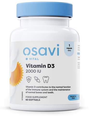 Osavi, Vitamin D3, 2000IU - 60 softgels