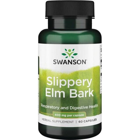 Swanson, Slippery Elm Bark, 400mg - 60 caps