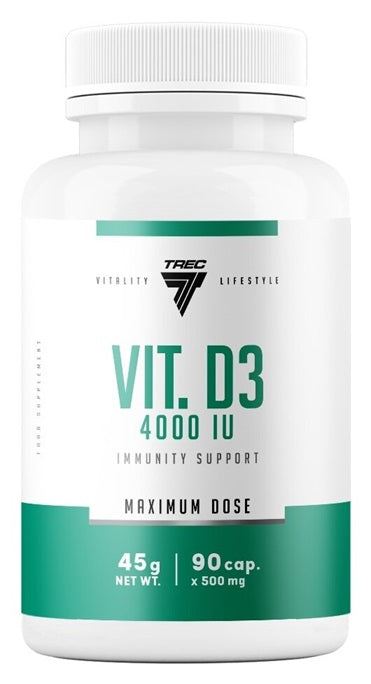 Trec Nutrition, Vit. D3, 4000IU - 90 caps