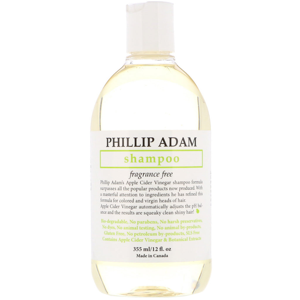 Phillip Adam, Shampoo, Fragrance Free, 12 fl oz (355 ml)