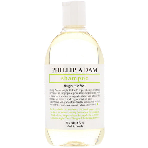 Phillip Adam, Shampoo, Fragrance Free, 12 fl oz (355 ml)