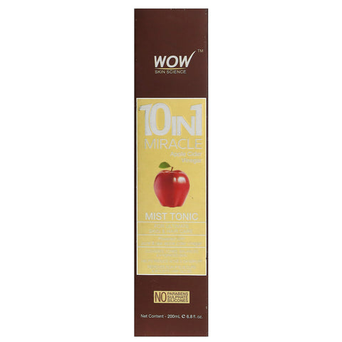 Wow Skin Science, 10 in 1 Miracle Apple Cider Vinegar, Mist Tonic, 6.8 fl oz (200 ml)