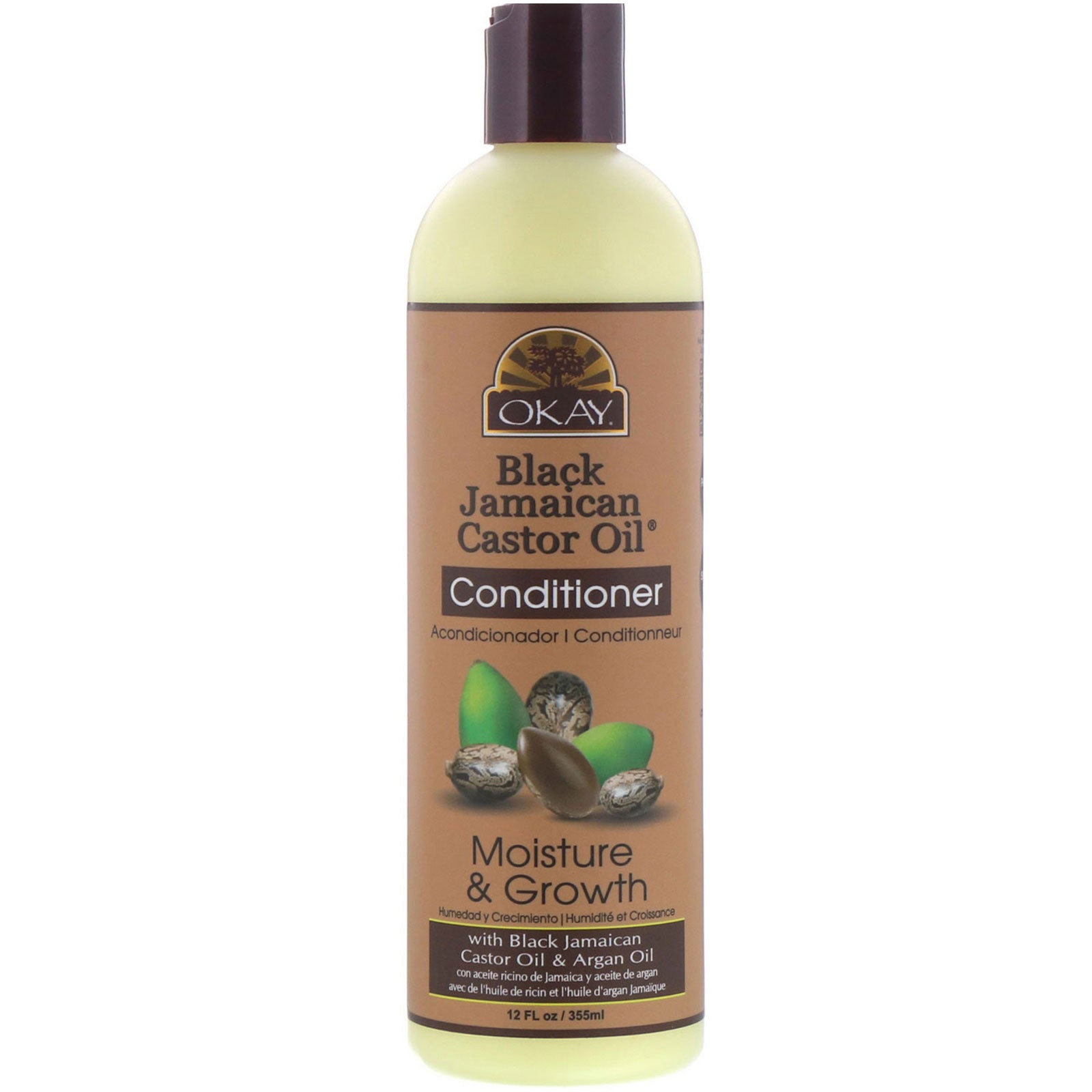 Okay Pure Naturals, Black Jamaican Castor Oil, Conditioner, 12 fl oz (355 ml)