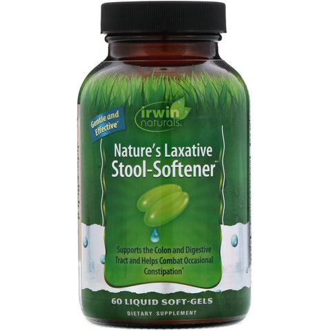 Irwin Naturals, Nature's Laxative Stool-Softener, 60 Liquid Soft-Gels