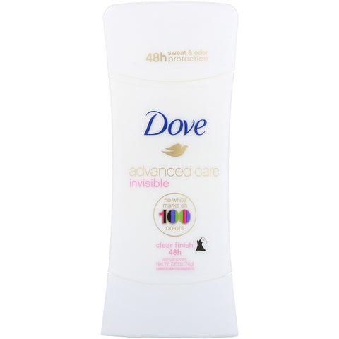 Dove, Advanced Care, Invisible, Anti-Perspirant Deodorant, Clear Finish, 2.6 oz (74 g)