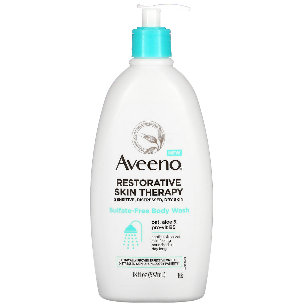 Aveeno, Restorative Skin Therapy, Sulfate-Free Body Wash,  18 fl oz (532 ml)