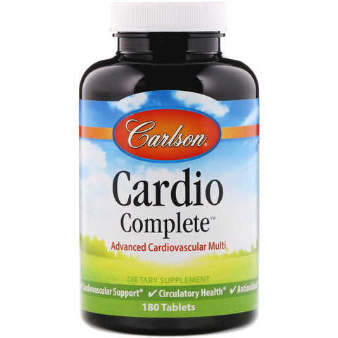 Carlson Labs, Cardio Complete, Advanced Cardiovascular Multi, 180 Tablets