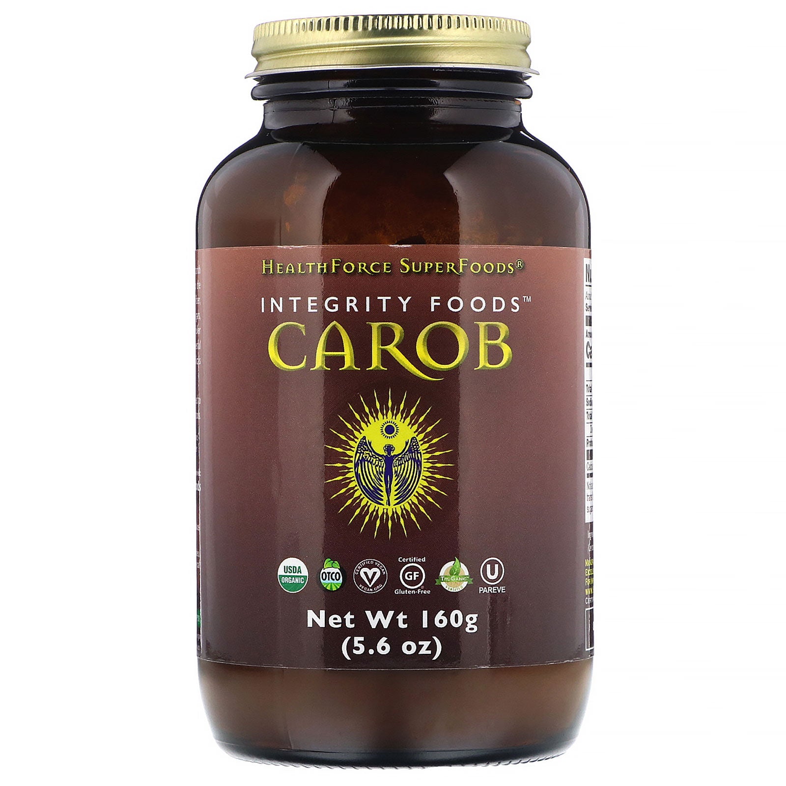 HealthForce Superfoods, Integrity Foods, Carob, 5.6 oz (160 g)