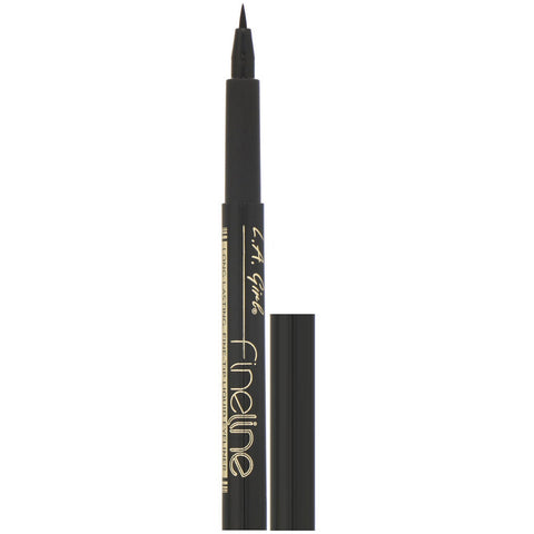 L.A. Girl, Fineline Liquid Eyeliner, Black, 0.037 fl oz (1.1 ml)