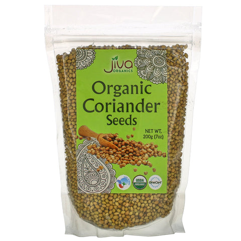 Jiva Organics, Organic Coriander Seeds, 7 oz (200 g)