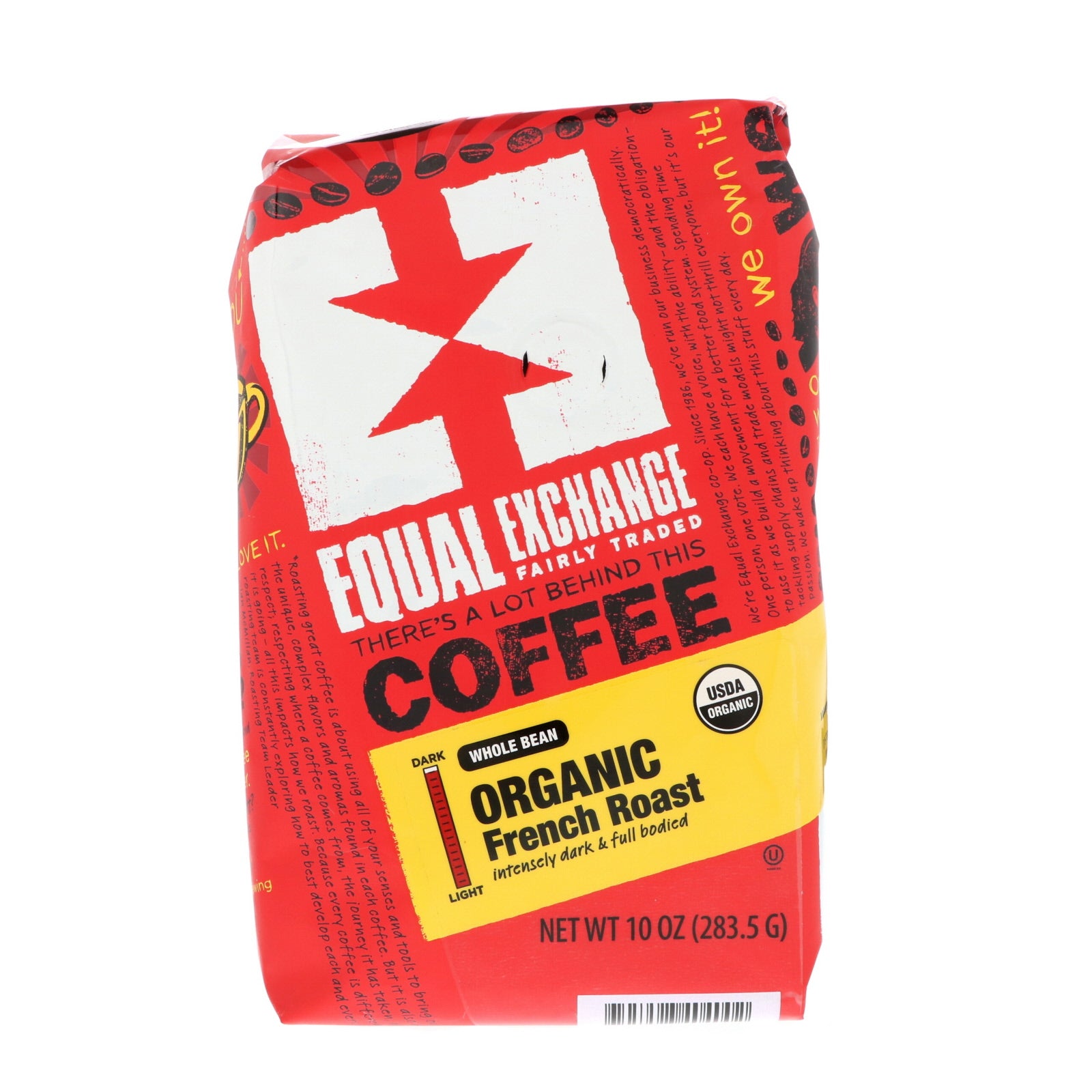 Equal Exchange, Organic, Coffee, French Roast, Whole Bean, 10 oz (283.5 g)