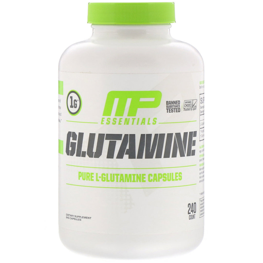MusclePharm, Essentials, Glutamine, 240 Capsules