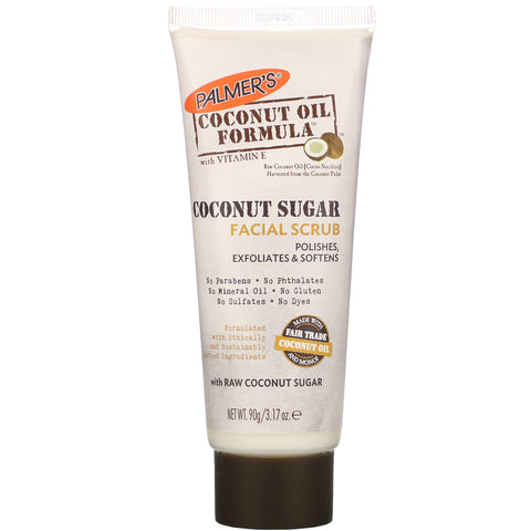 Palmer's, Coconut Oil Formula, Coconut Sugar Facial Scrub, 3.17 oz (90 g)