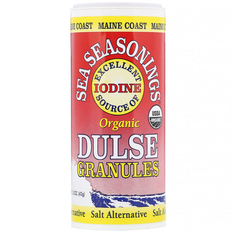 Maine Coast Sea Vegetables, Organic, Sea Seasonings, Dulse Granules, 1.5 oz (43 g)