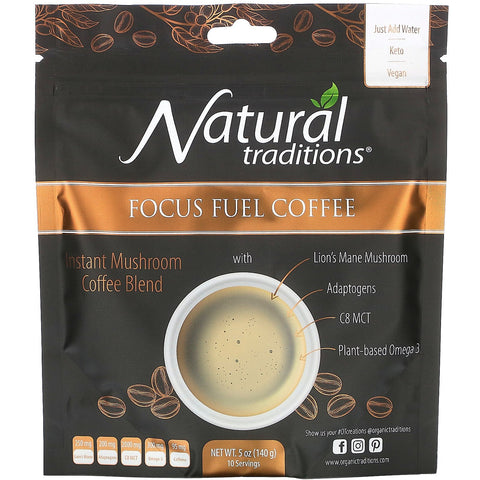 Organic Traditions, Focus Fuel Coffee, 5 oz (140 g)