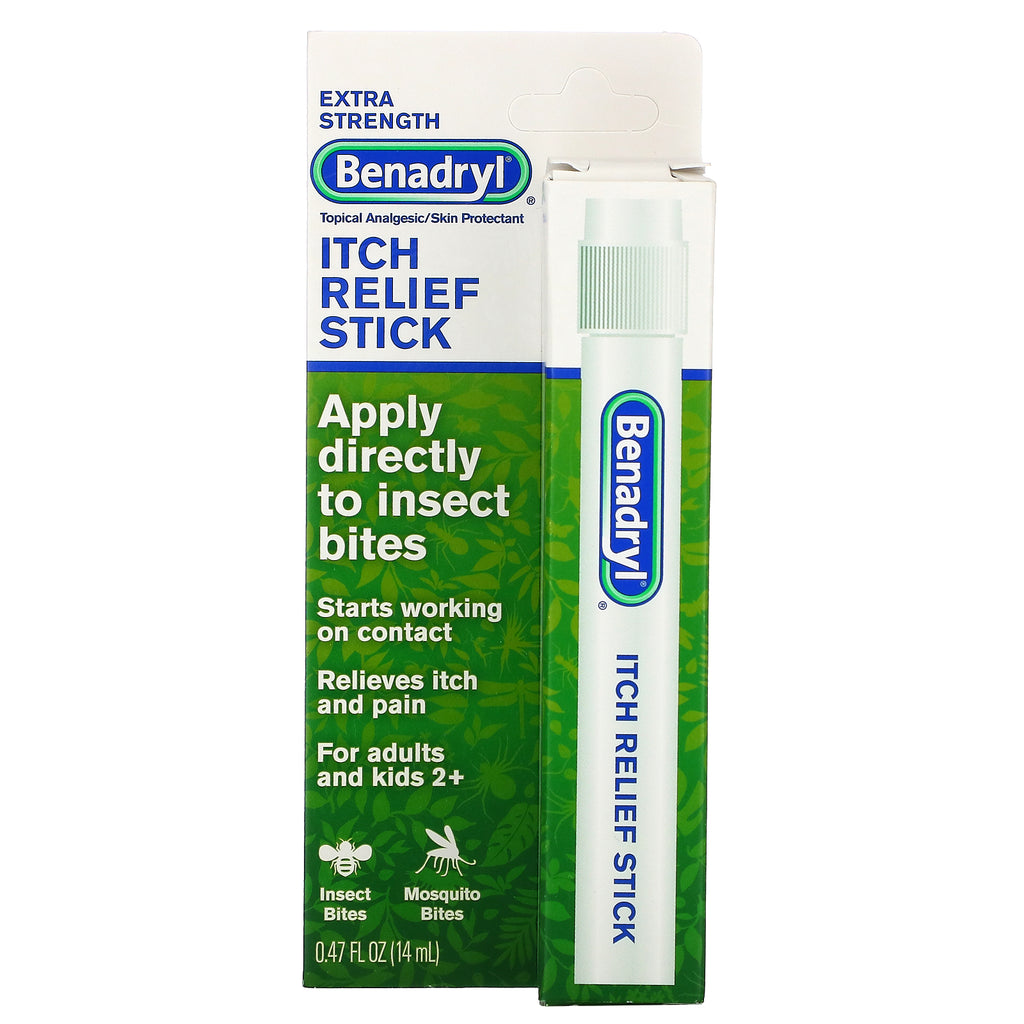 Benadryl, Itch Relief Stick, Extra Strength, 0.47 fl oz (14 ml)