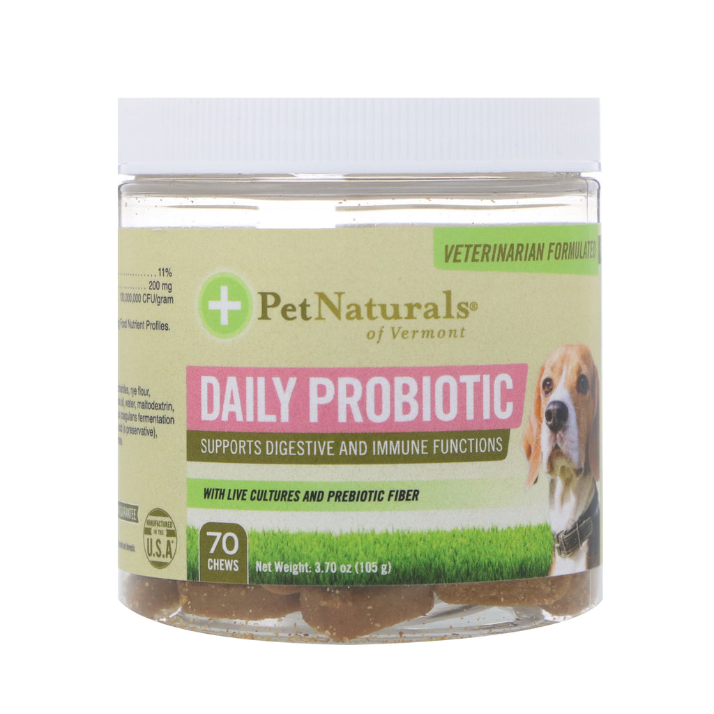 Pet Naturals of Vermont, Daily Probiotic, For Dogs, 70 Chews, 3.70 oz (105 g)