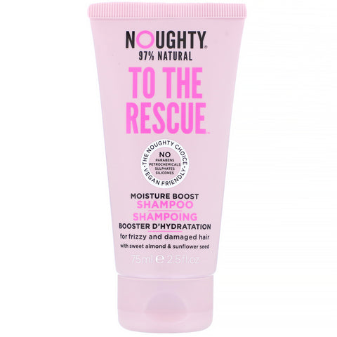 Noughty, To The Rescue, Moisture Boost Shampoo, For Frizzy and Damaged Hair, 2.5 fl oz (75 ml)