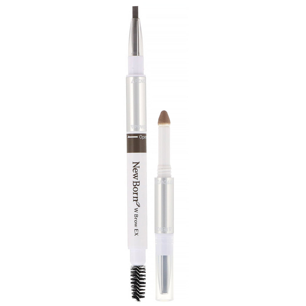 Sana, New Born, Eyebrow Powder & Pencil, B2 Grayish Brown, 1 Piece