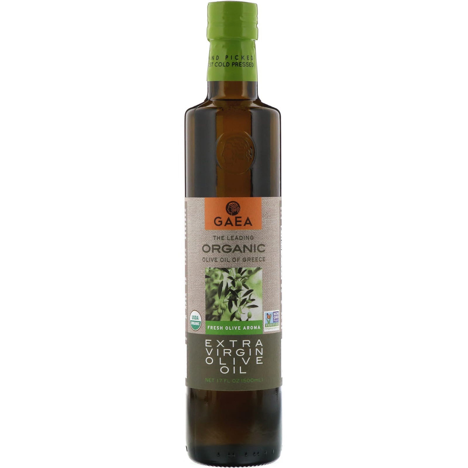 Gaea, Organic Extra Virgin Olive Oil, 17 fl oz (500 ml)