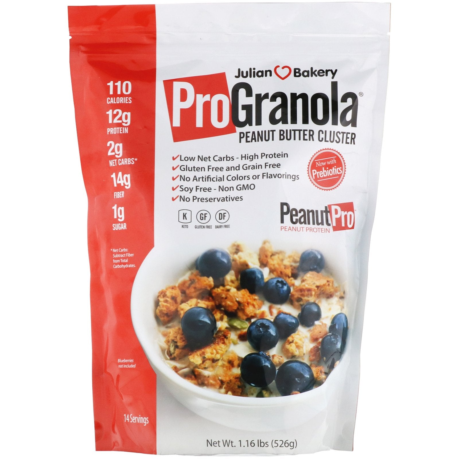 Julian Bakery, Pro Granola, Peanut Butter Cluster, 1.16 lbs (526 g)