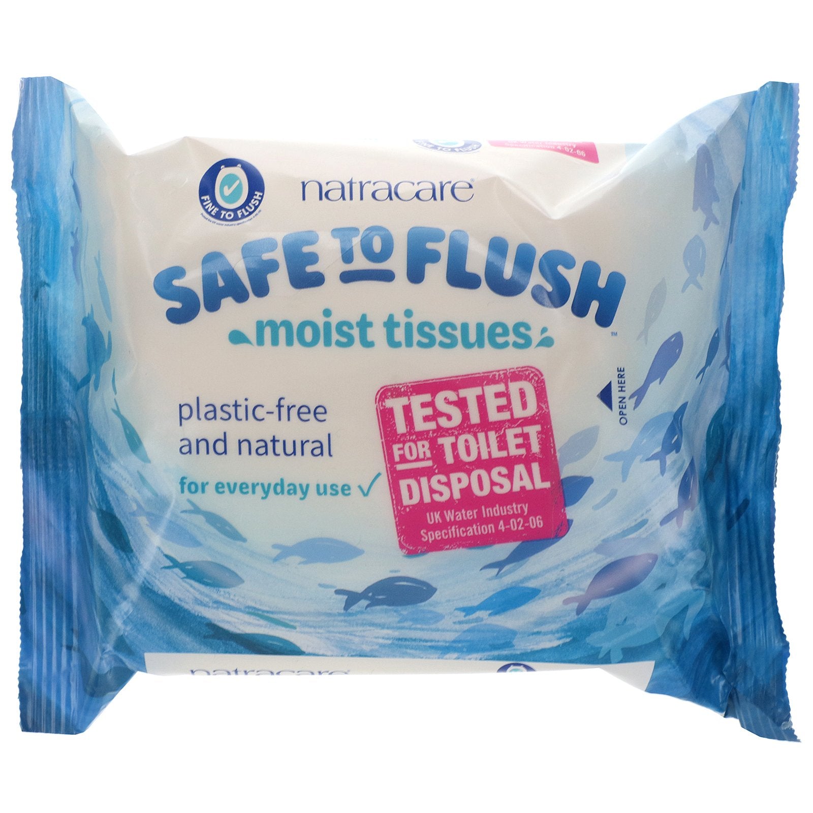 Natracare, Safe to Flush, Moist Tissues, 30 Tissues