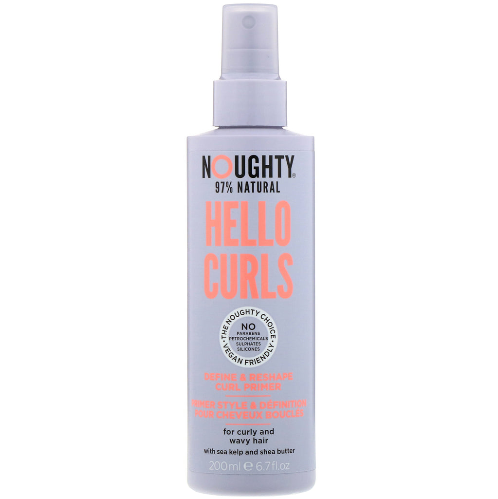 Noughty, Hello Curls, Define & Reshape Curl Primer, 6.7 fl oz (200 ml)