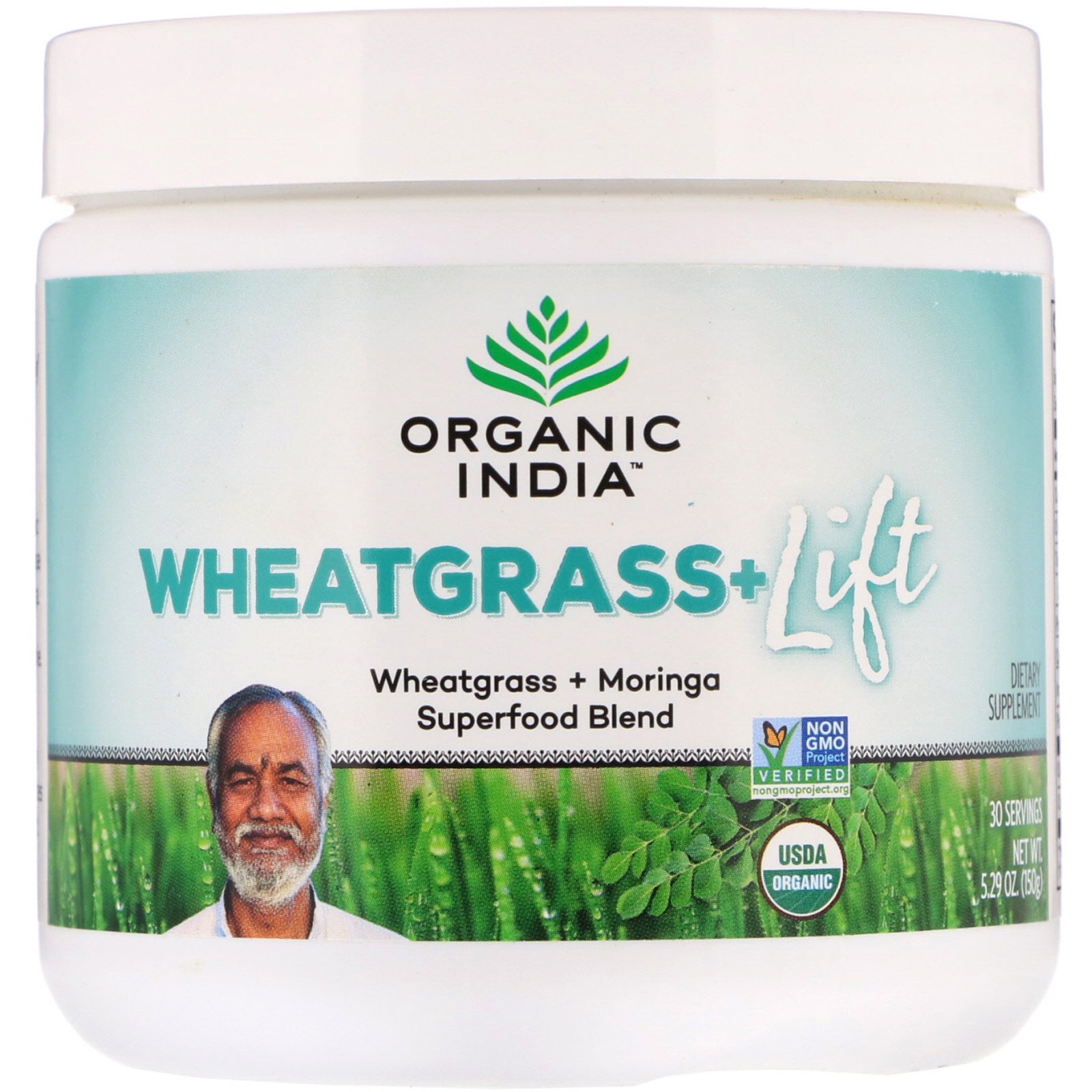 Organic India, Wheatgrass+ Lift, Superfood Blend, 5.29 oz (150 g)