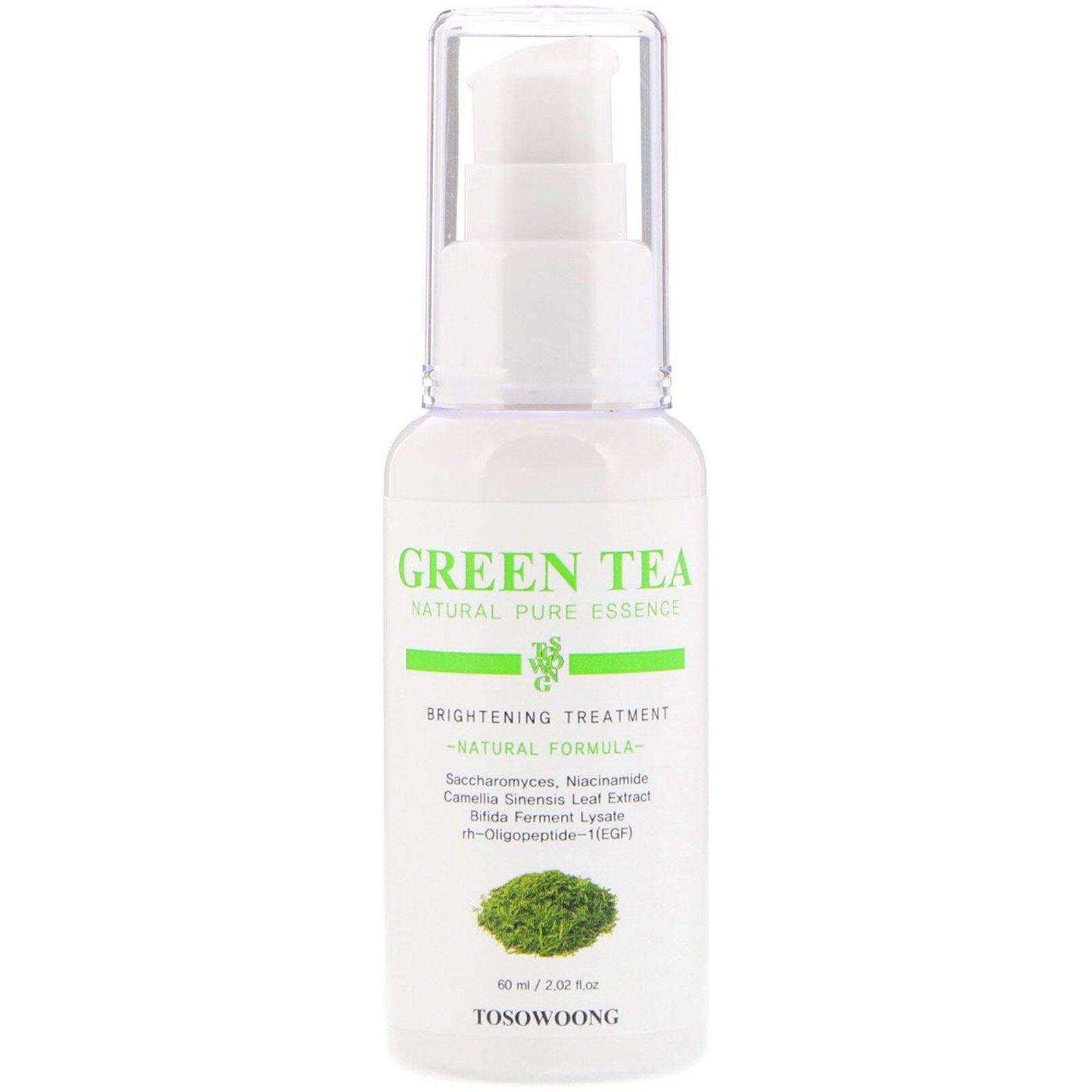 Tosowoong, Green Tea Natural Pure Essence, Brightening Treatment, 2.02 fl oz (60 ml)