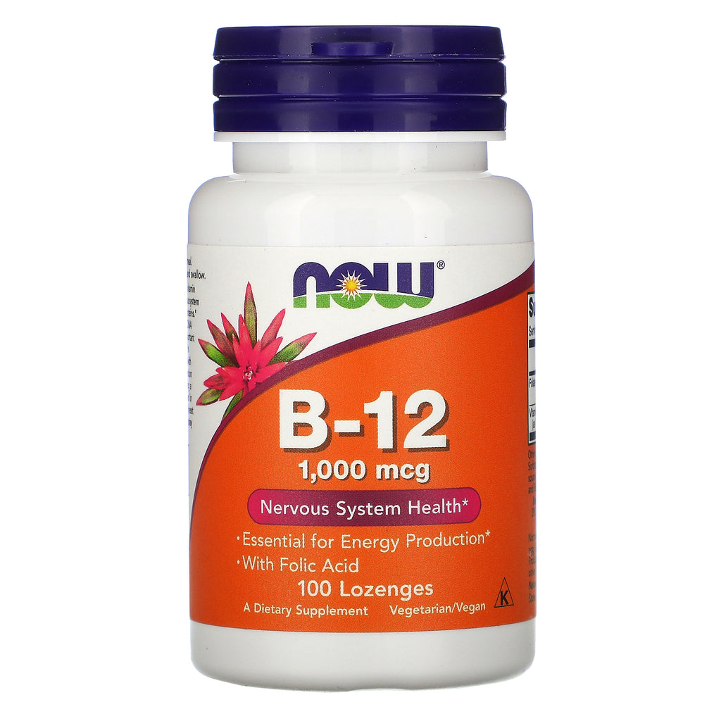 Now Foods, B-12, 1,000 mcg, 100 Lozenges