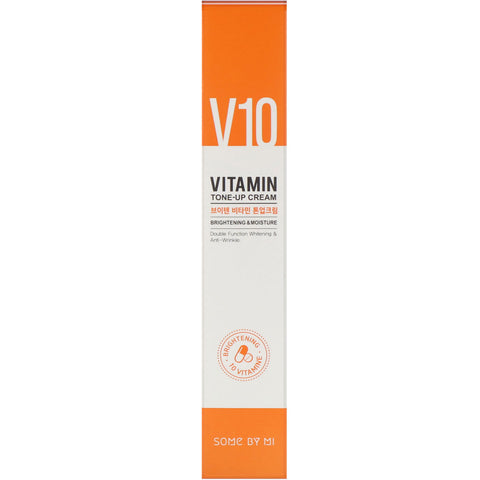 Some By Mi, V10 Vitamin Tone-Up Cream, Brightening & Moisture, 50 ml