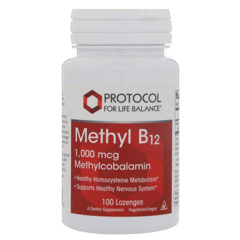 Protocol for Life Balance, Methyl B12, 1,000 mcg, 100 Lozenges