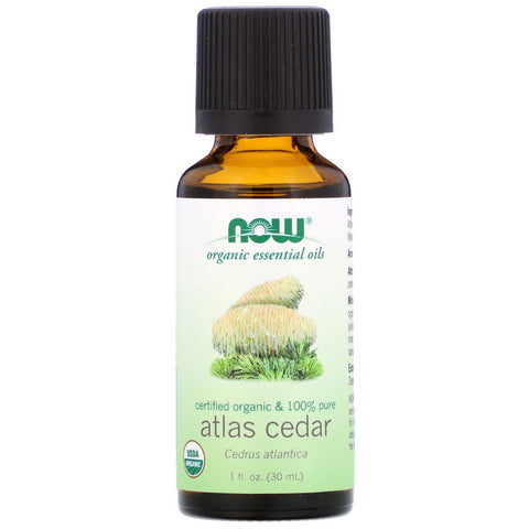 Now Foods, Organic Essential Oils, Atlas Cedar, 1 fl oz (30 ml)