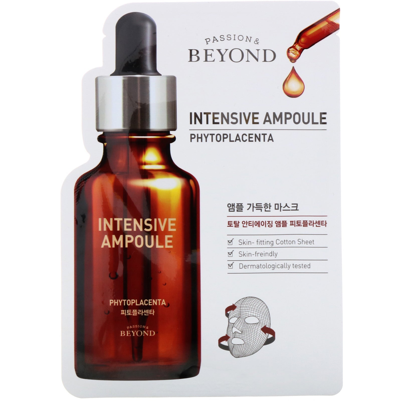 Beyond, Intensive Ampoule, Phytoplacenta Mask, 1 Sheet, 0.74 fl oz (22 ml)