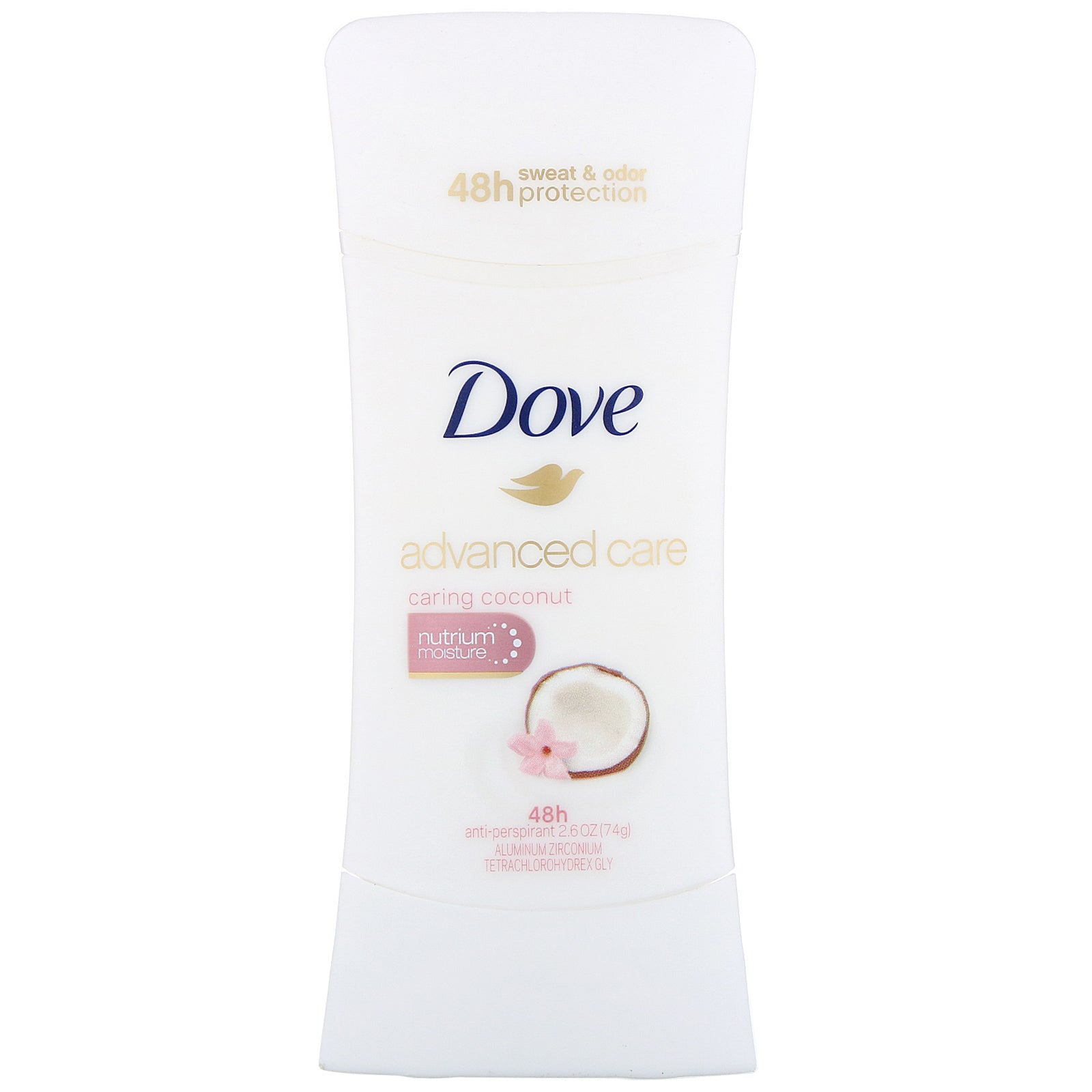 Dove, Advanced Care, Anti-Perspirant Deodorant, Caring Coconut, 2.6 oz (74 g)