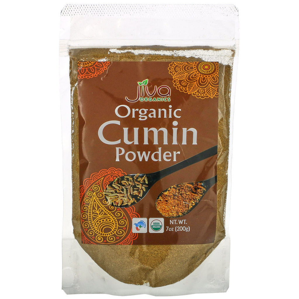 Jiva Organics, Organic Cumin Powder, 7 oz (200 g)