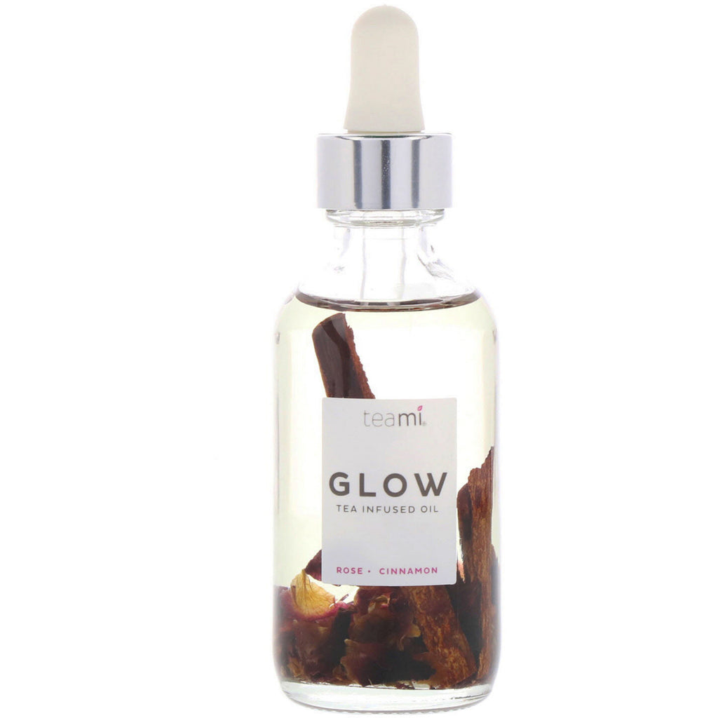 Teami, Glow, Tea Infused Facial Oil, Rose Cinnamon, 2 oz