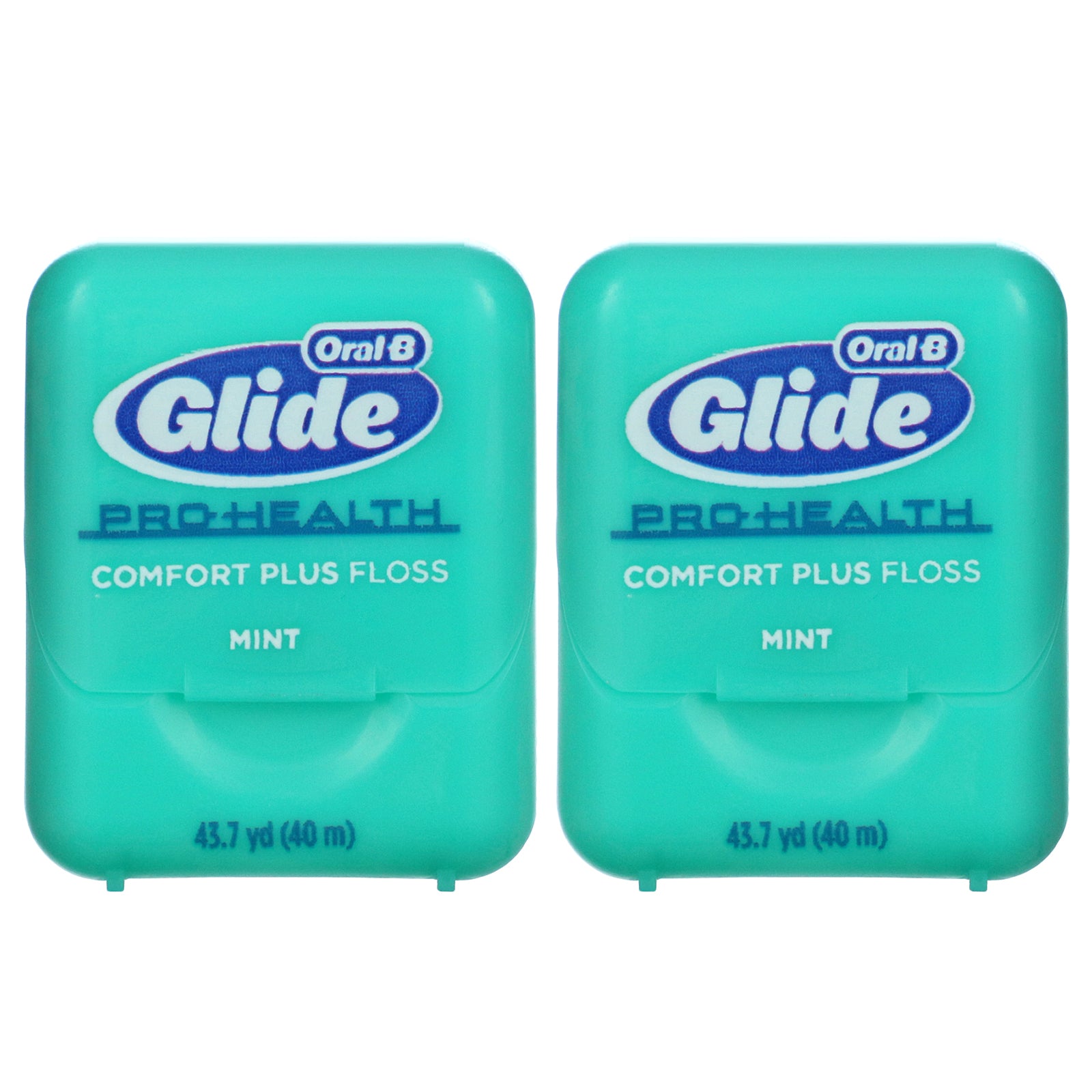 Oral-B, Glide, Pro-Health, Comfort Plus Floss, Mint, 2 Pack, 43.7 yd (40 m) Each