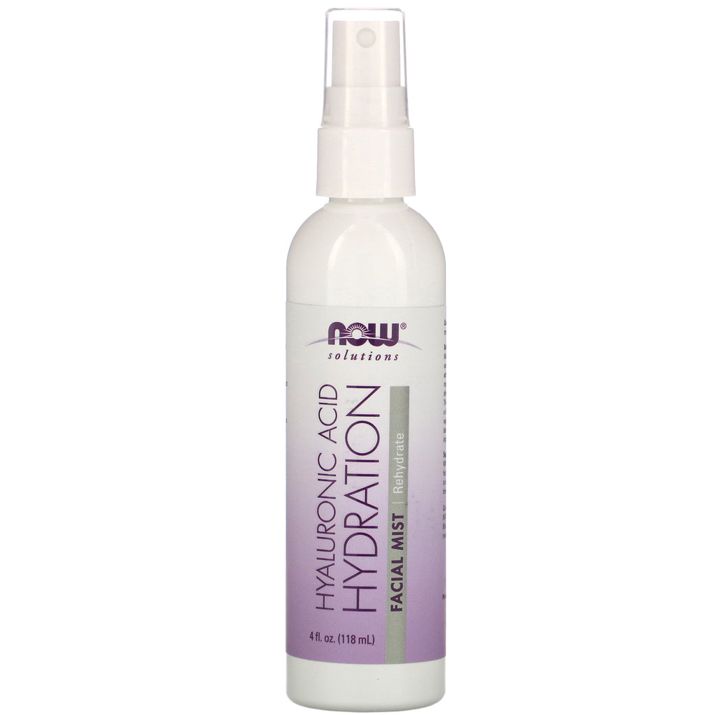 Now Foods, Solutions, Hyaluronic Acid Hydration Facial Mist, 4 fl oz (118 ml)