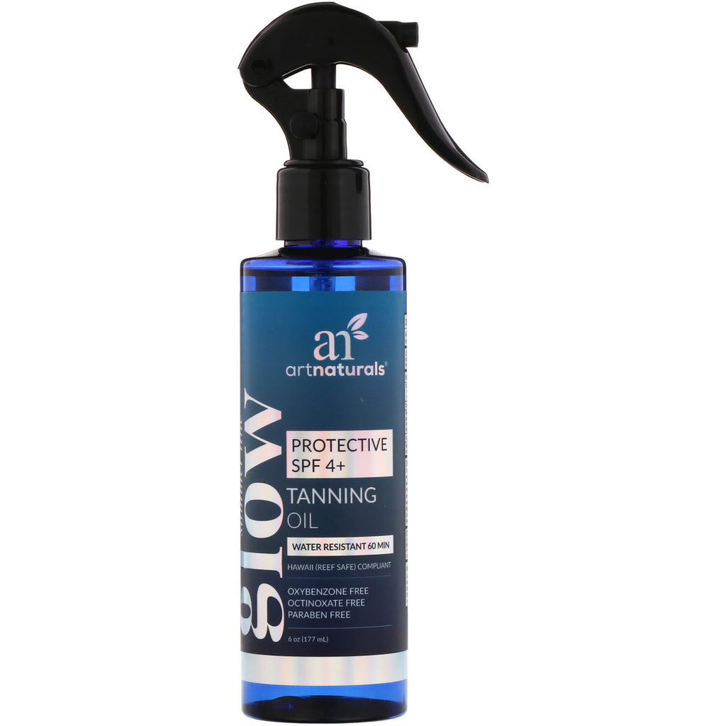 Artnaturals, Glow, Tanning Oil, Protective SPF 4+, 6 oz (177 ml)