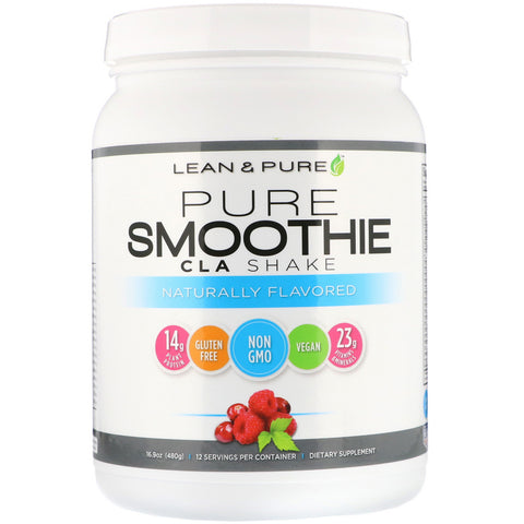 Lean & Pure, Pure Smoothie CLA Shake, Naturally Flavored, 16.9 oz (480 g)