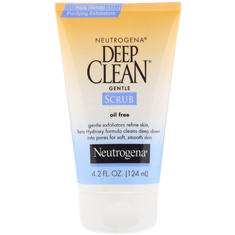 Neutrogena, Deep Clean, Gentle Scrub, Oil Free, 4.2 fl oz (124 ml)