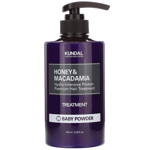 Kundal, Honey & Macadamia, Treatment, Baby Powder, 16.90 fl oz (500 ml)