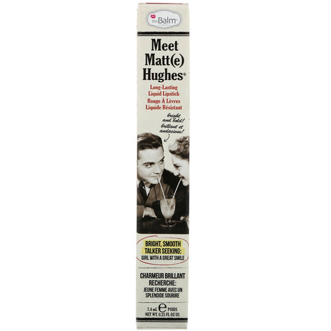 theBalm Cosmetics, Meet Matt(e) Hughes, Long-Lasting Liquid Lipstick, Sentimental, 0.25 fl oz (7.4 ml)