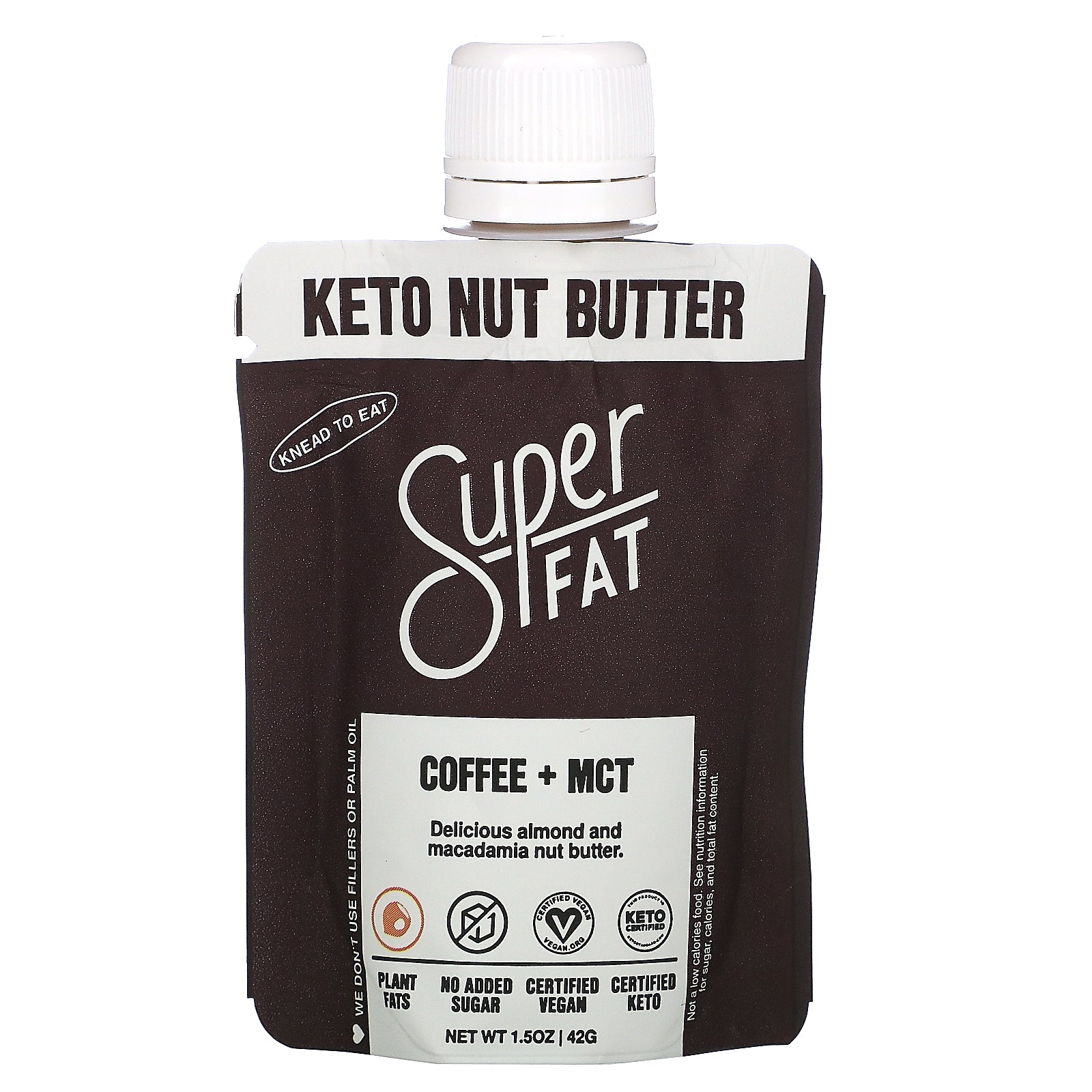 SuperFat, Keto Nut Butter, Coffee + MCT, 1.5 oz (42 g)