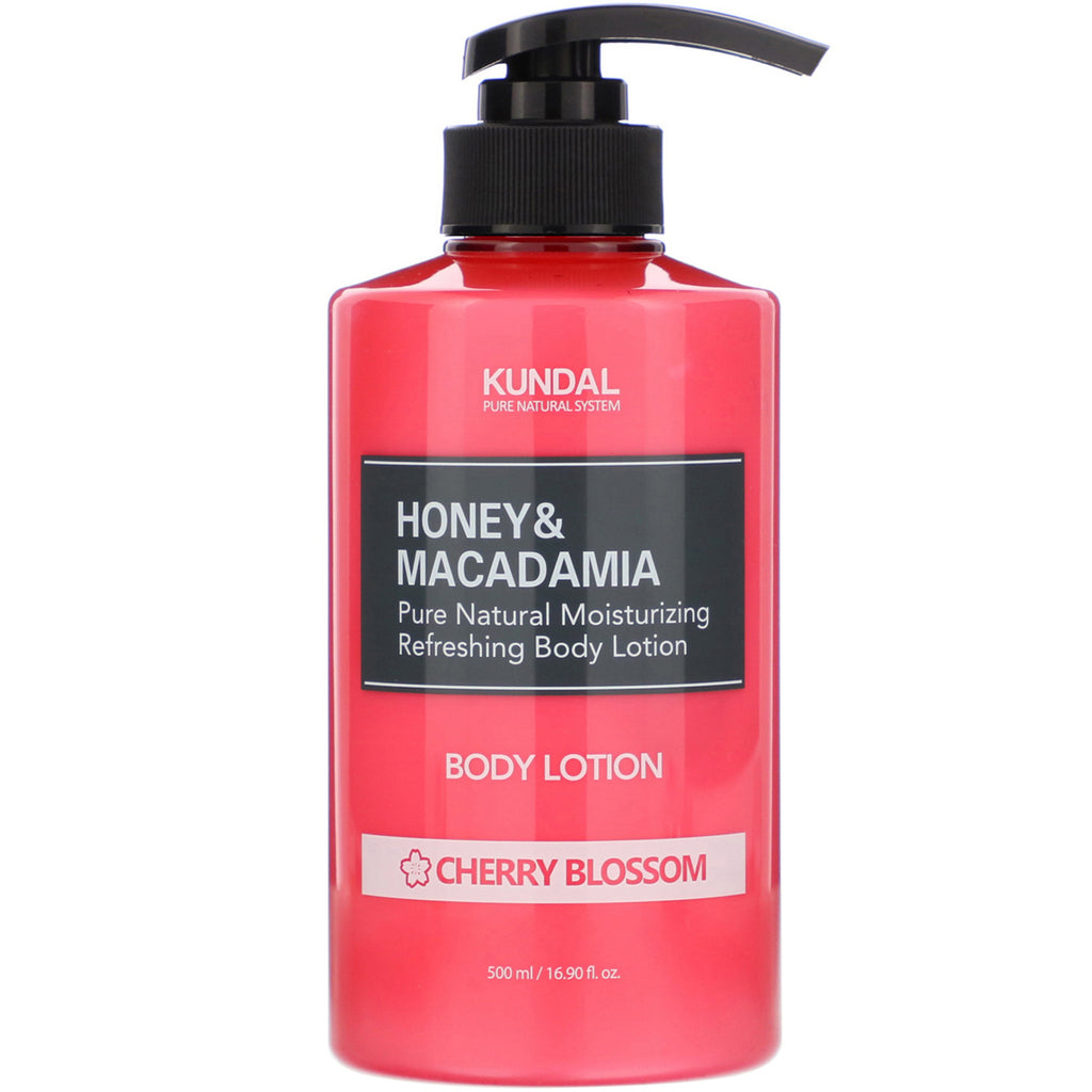 Kundal, Honey & Macadamia, Body Lotion, Cherry Blossom, 16.90 fl oz (500 ml)