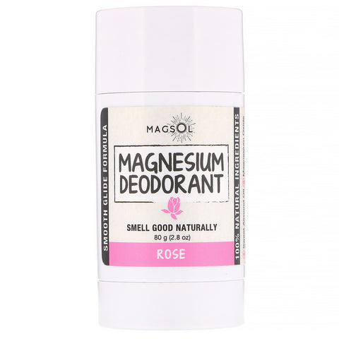 Magsol, Magnesium Deodorant, Rose, 2.8 oz (80 g)