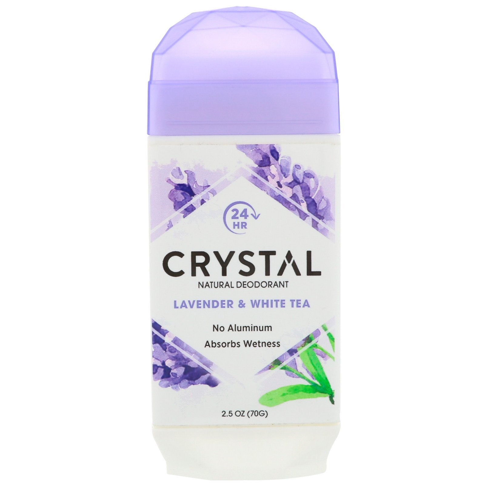 Crystal Body Deodorant, Natural Deodorant, Lavender & White Tea , 2.5 oz (70 g)